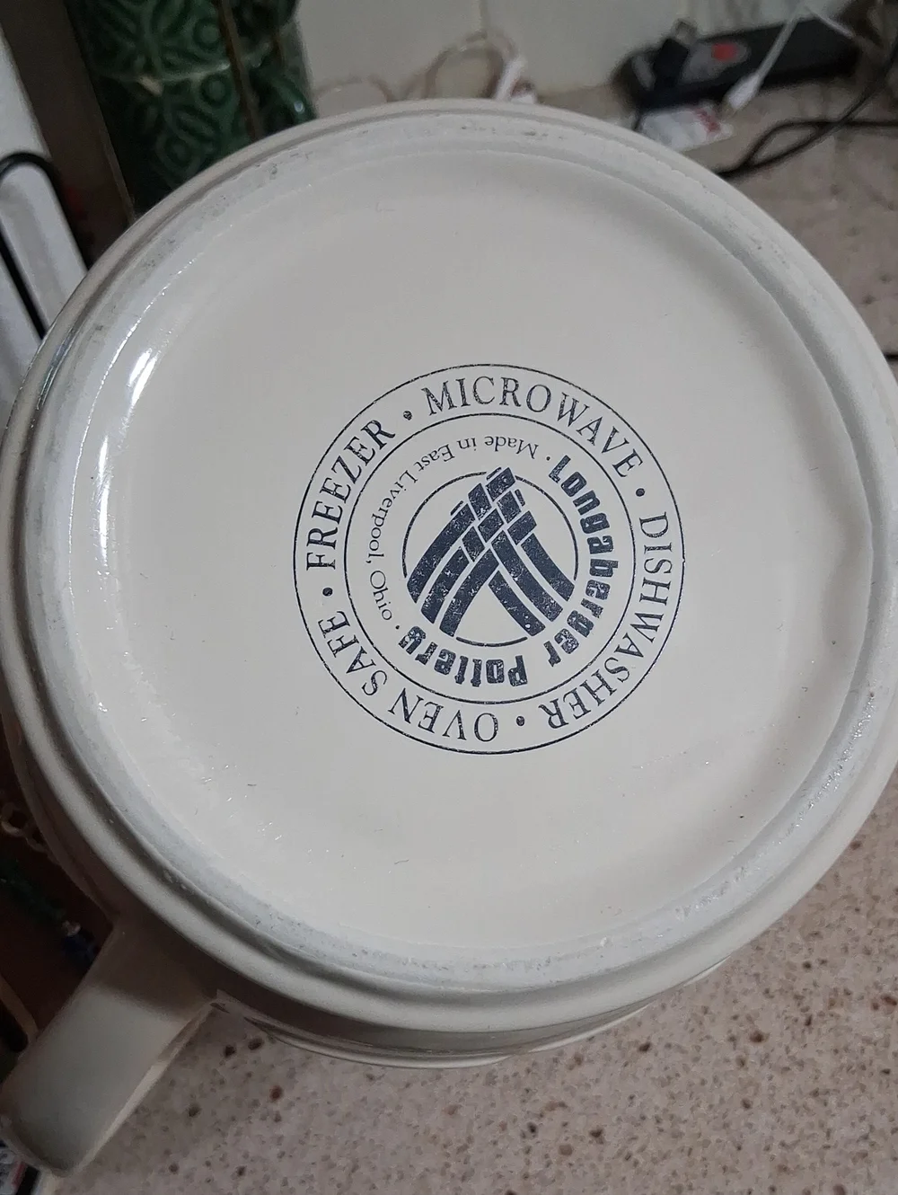 Longaberger Pottery Pitcher Heritage Blue 2 Quart